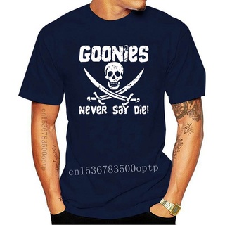 เสื้อยืดผ้าฝ้ายพิมพ์ลายแฟชั่น ขายดี เสื้อยืดคอกลม แขนสั้น พิมพ์ลาย Goonies Never Say Die Instrumental And Post-rock Band