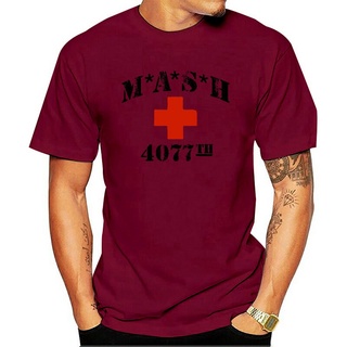 คอลูกเรือเสื้อยืดแขนสั้น พิมพ์ลาย Mash 4077th M*a*s*h สไตล์วินเทจ สําหรับผู้ชายS-5XL