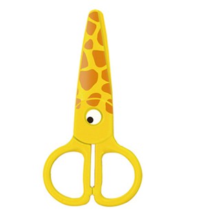 กรรไกร สำหรับเด็ก Giraffe Safety Plastic Scissors