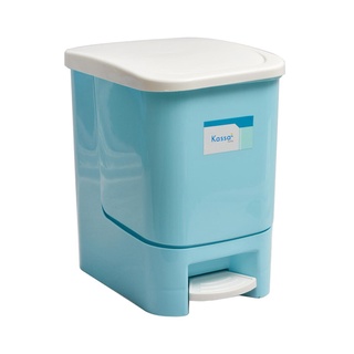 ถังผงสแควร์ 10 ลิตร รุ่น 9263 สีฟ้า ถังขยะ Square Powder Bucket 10 Liters Model 9263 Blue