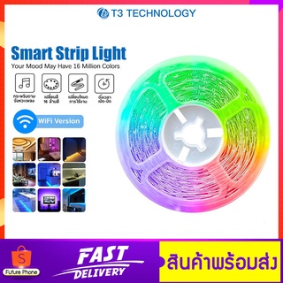 ไฟเส้น LED T3 Smart Strip Light ไฟเส้นแอลอีดีอัจฉริยะ ไฟเส้นตกแต่งห้อง LED ไฟประดับ ปรับได้มากถึง 16 ล้านสี (อะแดปเตอร์)