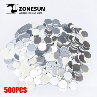 Zonesun ฝาปิดขวดฟอยล์ อลูมิเนียม สําหรับ PP PET PVC PS ABS 500 ชิ้น