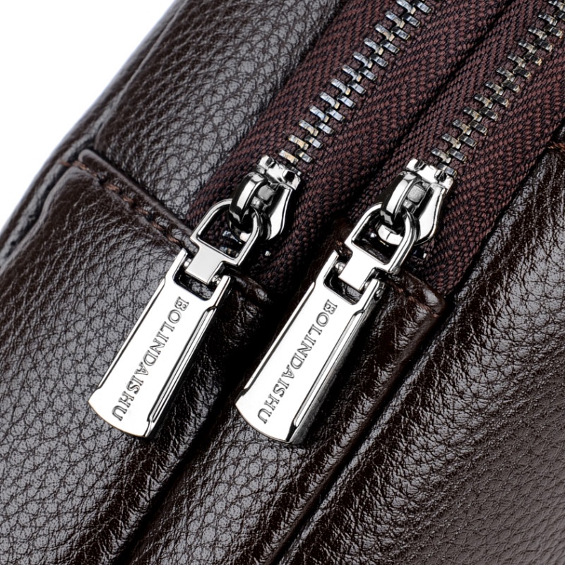 กระเป๋าหนังคาดหน้าอกแฟชั่นผู้ชายหนัง cowhide กระเป๋าผู้ชายแนวทแยง tide chest bag