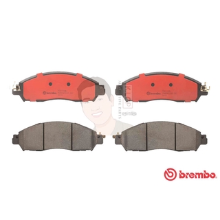 P56 118C ผ้าเบรก F (แท้ BREMBO รุ่น Ceramic) NISSAN นาวาร่า NP300 NAVARA (D23) 4x2 ปี2014-&gt;