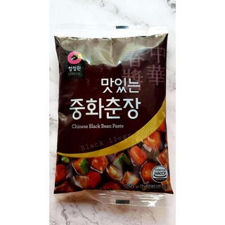 ซอสเต้าเจี้ยวดำ ซอสจาจัง ยี่ห้อชองจองวอน ขนาด  250 กรัมBlack Soybean Sauce, Jajang Sauce, Chung Jungwon Brand, size 250