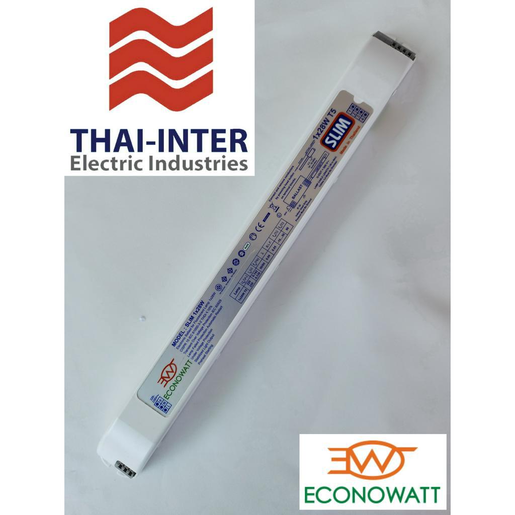 ECONOWATT SLIM 1x28W T5 ballast electronic fluorescent lamp T5