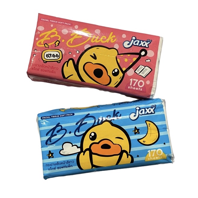 กระดาษเช็ดหน้า 170 แผ่น 5 ชิ้น/แพค B.Duck ทิชชู่ กระดาษทิชชู่ กระดาษชำระ