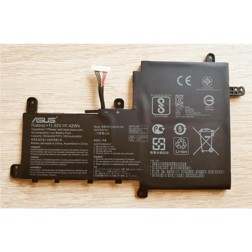 ✨ แบตเตอรี่โน๊ตบุ๊ค For Asus B31N1729 ASUS VIVO BOOK S15 S530F S530U S530UA S530UN X530FN
