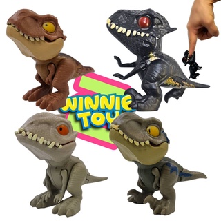 โมเดล ไดโนเสาร์ งับนิ้ว ไม้หนิบ ขยับขาได้ 4 แบบ winnietoys