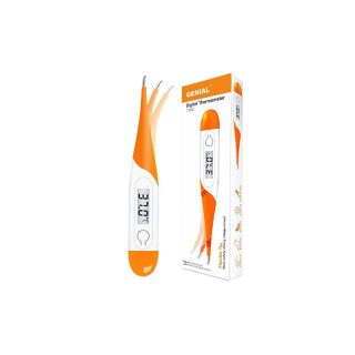 [โปร!! ลดพิเศษ] ปรอทวัดไข้ดิจิตอล แท้100% GENIAL Digital Thermometer รุ่น T15SC (Orange) เทอร์โมมิเตอร์