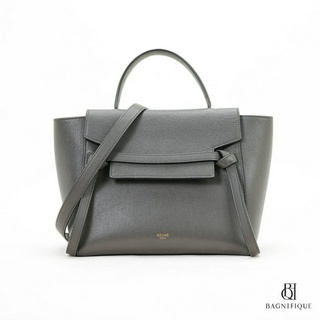 CELINE BELT BAG MICRO GREY CALF GHW