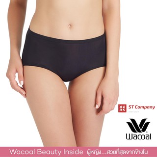 Wacoal U-Fit Short Panty แบบเต็มตัว (Short) สีดำ (BL) 1 ชิ้น โอบกระชับก้น ไม่เข้าวิน กางเกงใน วาโก้ รุ่น WU4937