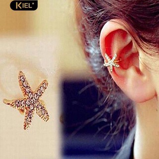 Kiel เครื่องประดับความรักที่สง่างามหัวใจปลาดาว Rhinestone Stud หูต่างหู