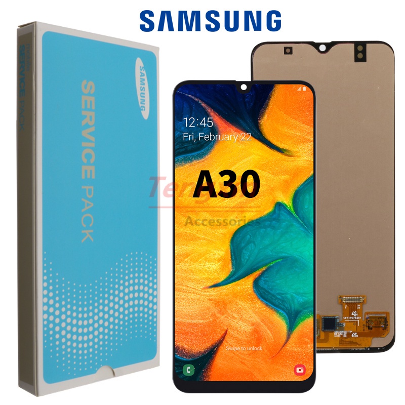 6.4" ใหม่ Super OLED LCD สําหรับ Samsung Galaxy A30 A305/DS A305F A305FD A305A จอแสดงผล LCD Touch Sc