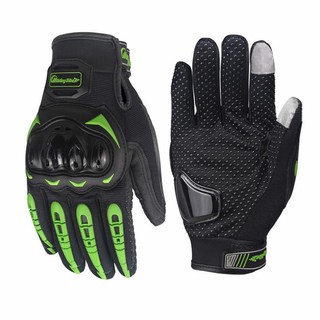 ถุงมือใส่ขับรถ ขับรถมอเตอร์ไบค์  Ridding Tribe Glove Green