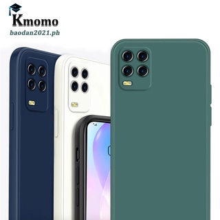 เคสโทรศัพท์ซิลิโคน กันกระแทก ป้องกันเลนส์กล้อง สีพื้น สําหรับ Realme Narzo 50 50A Prime 50i 30 30A 5G