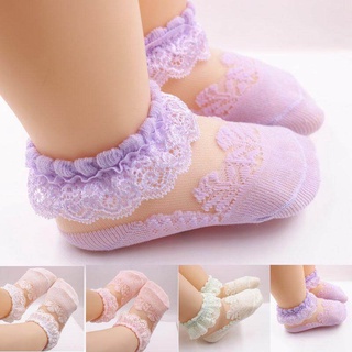 Summer Thin Flower Socks Baby Girls Breathable Mesh Socks Newborn Infant Socks 0-5 Years