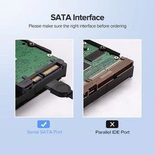 Ugreen สายเคเบิล Sata 3.0 เป็นฮาร์ดดิสก์ไดรฟ์ SSD HDD Sata 50 ซม.