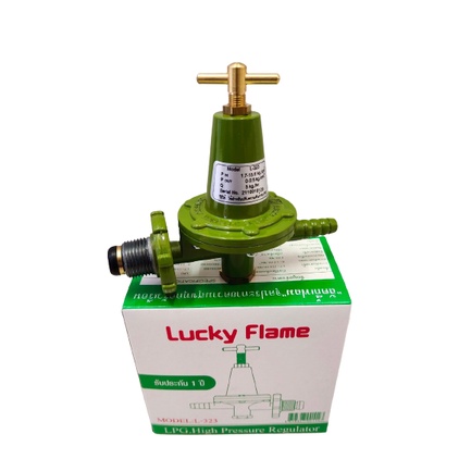 Lucky flame ชุดหัวปรับแก๊สแรงดันสูงL323 พร้อมสายยางแก็สใช้สำหรับเตาแก๊ส ...