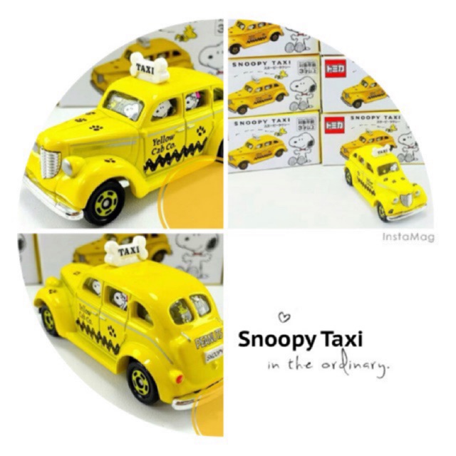 🌎 USJ:  Tomica Yellow Snoopy Taxi & Yellow Cab Taxi - Limited Tomica