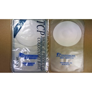 ถุงอุจจาระ _ ด้านหน้าท้อง TCP เบอร์ 4 , 1 กล่อง (= 100 ชิ้น)   [ TCP _ Colostomy Bag, No.4 = 100 pieces ]