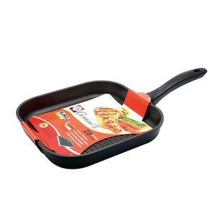 ถูกที่สุด✅  หัวม้าลาย กระทะปิ้ง-ย่าง ขนาด 28 ซม. Grill Fry Pan 28 Cm.