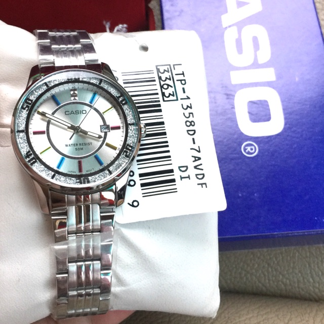 นาฬิกาข้อมือ Casio Standard Analog Lady รุ่น LTP-1358D-7AVDF นาฬิกาข้อมือผู้หญิง