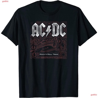 เสื้อยืดผู้ชายและผู้หญิง AC/DC - Rock N Roll Train T-Shirt Short sleeve T-shirts