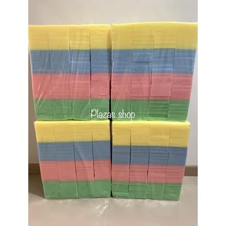 ฟองน้ำฉาบปูน ฟองน้ำล้างรถ หนา 1 นิ้ว ตราปลาทอง เกรด A เนื้อแน่น คละสี 100 แผ่น/แพ็ค ส่งไว