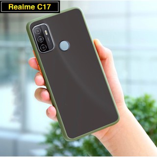 รุ่นใหม่ Case Realme C17 เคสกันกระแทก ปุ่มสีผิวด้าน ขอบนิ่มหลังแข็ง เคสโทรศัพท์ เรียวมี [ ส่งจากไทย ]