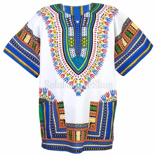 Dashiki African Shirt Cotton Hiphop เสื้อจังโก้ เสื้ออินเดีย เสื้อแอฟริกา เสื้อฮิปฮอป เสื้อโบฮีเมียน ad12ws