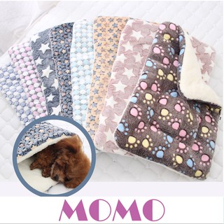 MOMO ที่นอนสุนัข ที่นอนแมว ขนนุ่ม เบาะนอนสัตว์เลี้ยง (BT04) Pet Blanket Bed