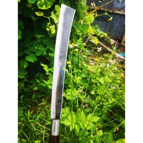 มีด​ถาง​ยาว​หัวตัด​ด้ามไม้​เหล็กแหนบรถ​ - รูปที่ 6