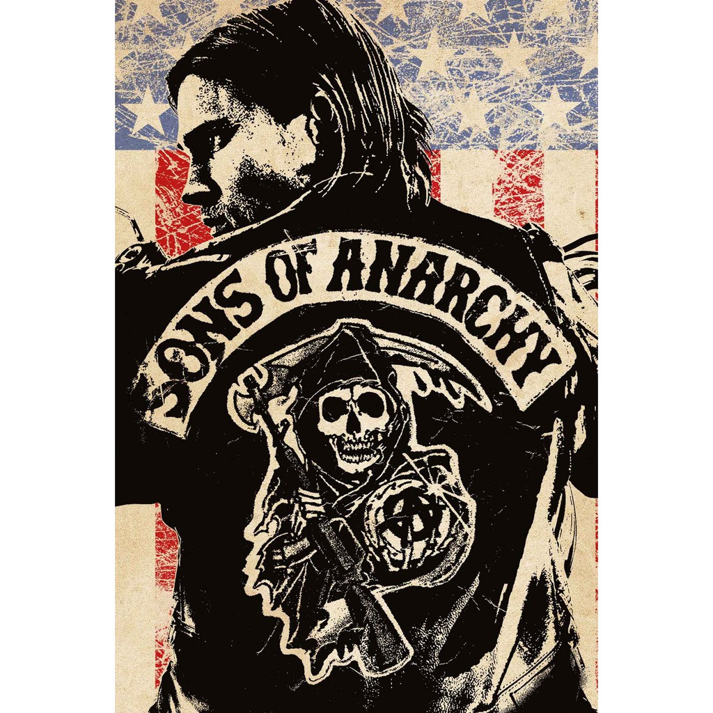 โปสเตอร์ ซีรีส์  Sons of Anarchy SOA TV Series Poster หนัง รูปภาพ ภาพติดผนัง โปสเตอร์ภาพพิมพ์ Movie 