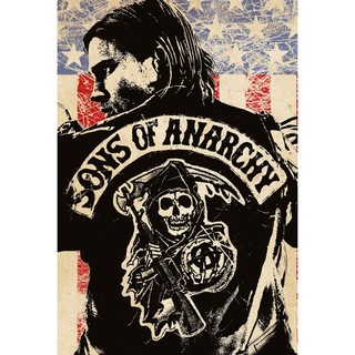 โปสเตอร์ ซีรีส์  Sons of Anarchy SOA TV Series Poster หนัง รูปภาพ ภาพติดผนัง โปสเตอร์ภาพพิมพ์ Movie Poster