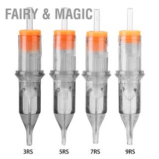 Fairy &amp; Magic Rs Series เข็มสักคิ้วแบบใช้แล้วทิ้ง 10 ชิ้น