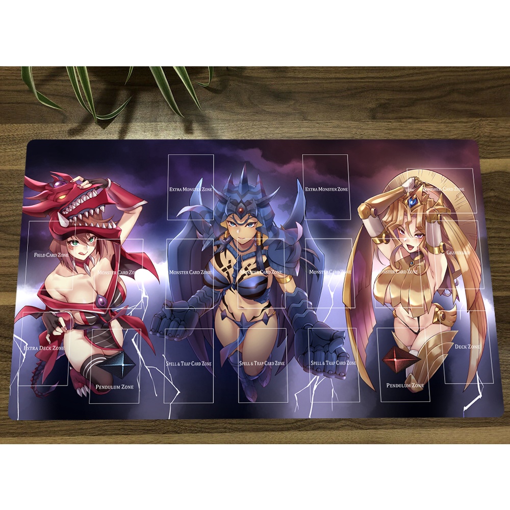 Yugioh Kujaku Mai Mazaki Anzu TCG แผ่นรองเมาส์ยาง กันลื่น สําหรับเล่นเกม