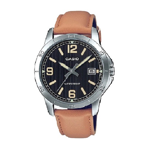Casio Standard นาฬิกาข้อมือผู้ชาย สายหนัง รุ่น MTP-V004L