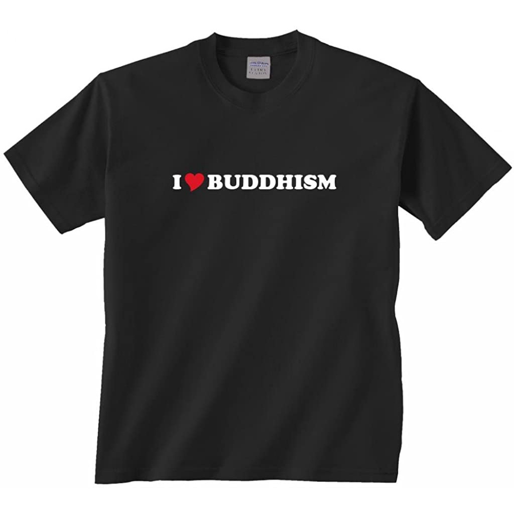 100%cotton เสื้อ ยืด ผ้า มัด ย้อม Gildan I Love Buddhism T-Shirt men เสื้อ ยืด ผู้ชาย คอกลม โอเวอร์ ไซส์