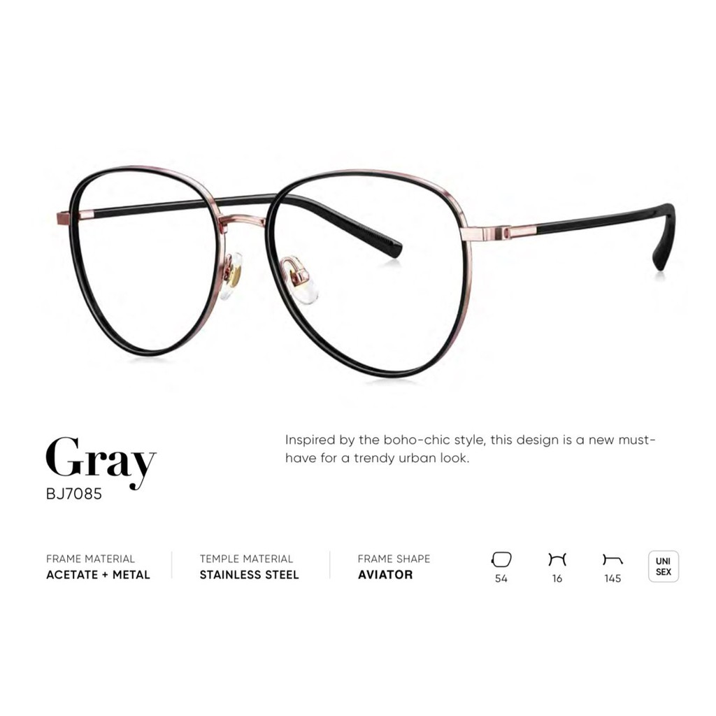 กรอบแว่นตา BOLON BJ7085 (Grey)