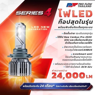 ไฟหน้ารถยนต์ LED Series4​ By Proflow Performance ไฟหน้ารถ LED  Series 4 มีขั้ว H1 ,H3,H4, H7 ,H11 ,HB3,HB4,HIR2