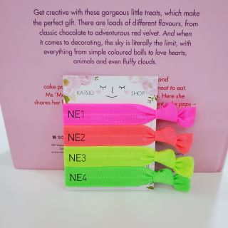 Hairties สีพื้น NEON ยางมัดผมนำเข้าจาก USA