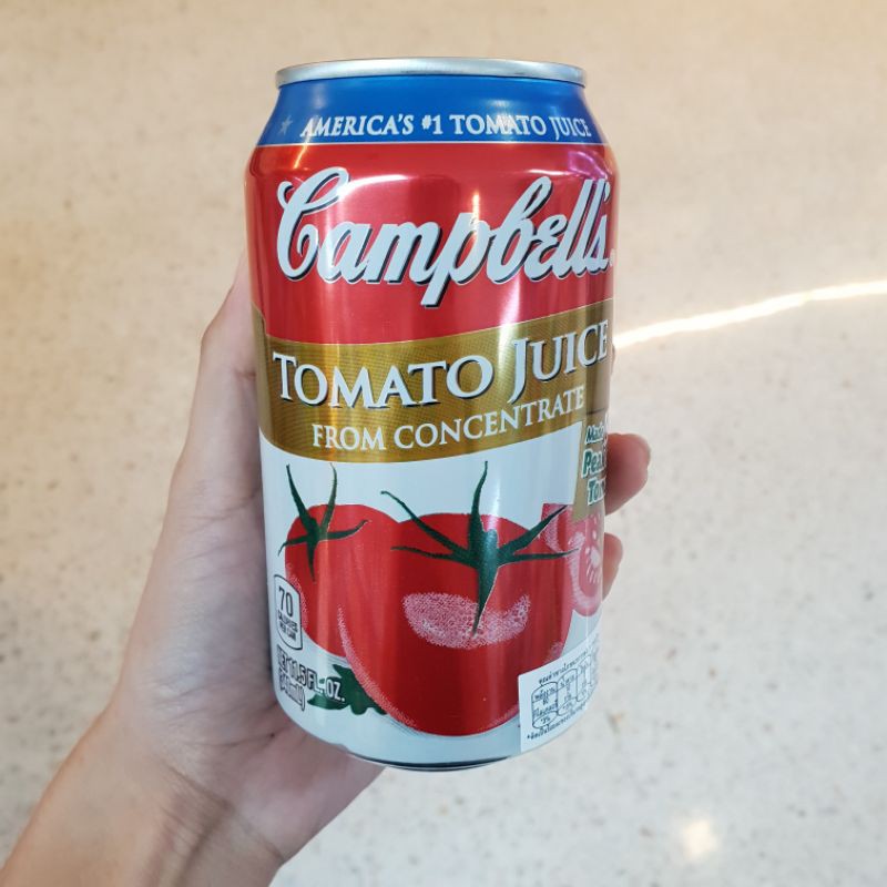 Work From Home PROMOTION ส่งฟรี 2 ชิ้น น้ำมะเขือเทศ จากนำมะเขือเทศเข้มข้น Campbell Tomato Juice From Concentrate 340ml  เก็บเงินปลายทาง
