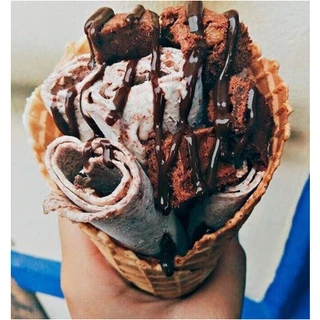 ผงไอศครีมผัด (สูตรผสมน้ำ/ผสมนม) รสนมสด กลิ่นวนิลา 500ก./1กก. (Fried ice cream powder,ผงไอติมผัด,ผงไอศกรีมผัดสำเร็จรูป)