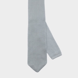 Grey Knit Necktie-เนคไทถักสีเทา