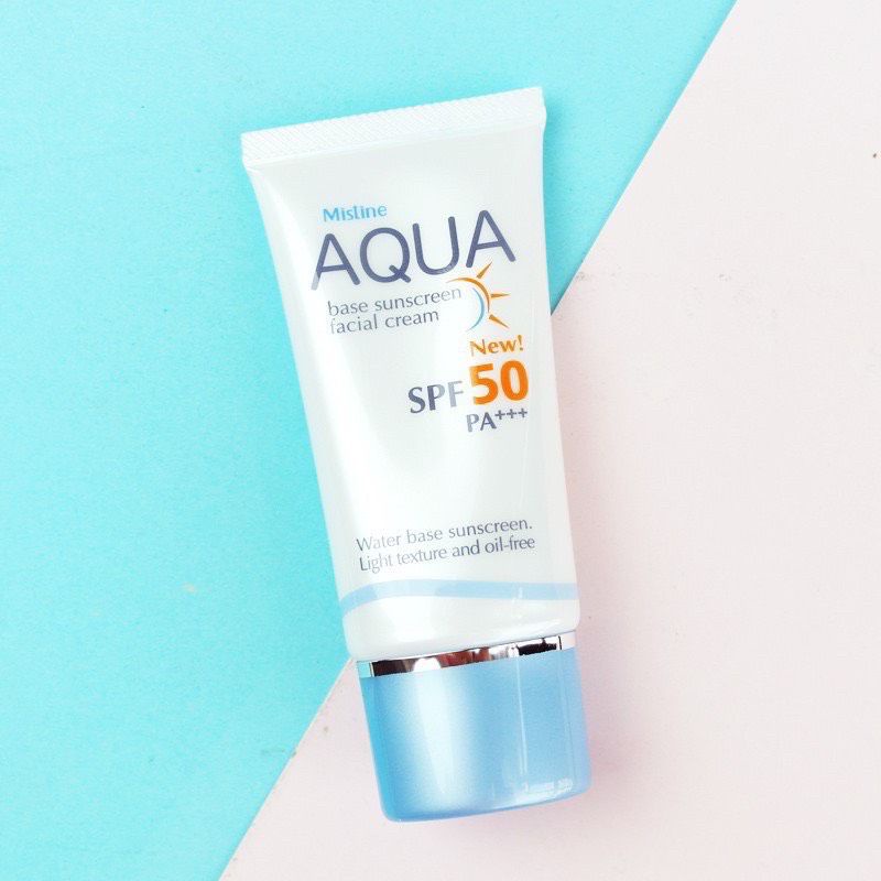 ￼ครีมกันแดดมิสทินสูตรน้ำ Mistine Aqua Base Sunscreen Facial Cream 20gEXP:04/24