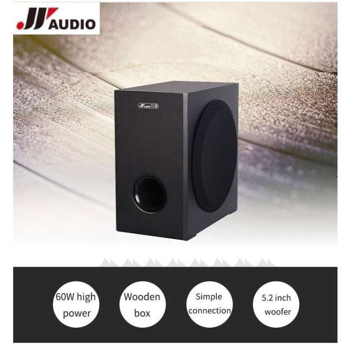 JY AUDIO S5 Subwoofer ขนาด 5.2''60W Wired Subwoofer for Home Theatre System Bass Woofer Speaker for Q9 A9 A9K A9S A9KS