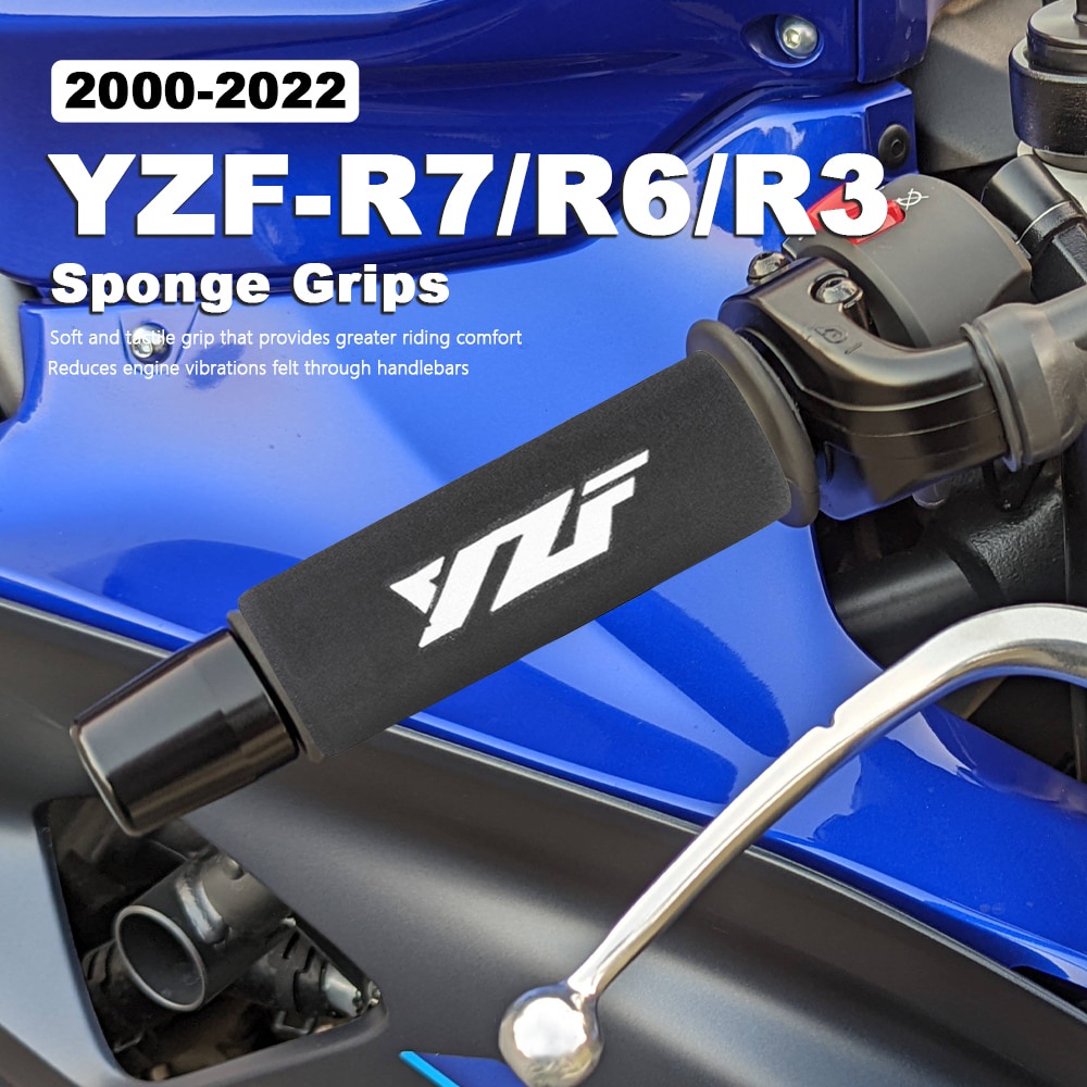 ฟองน้ํา Grip YZF-R7 รถจักรยานยนต์ Handlebar Grips Comfort สําหรับ Yamaha YZF R3 R1 R1M R6 R7 R125 R1
