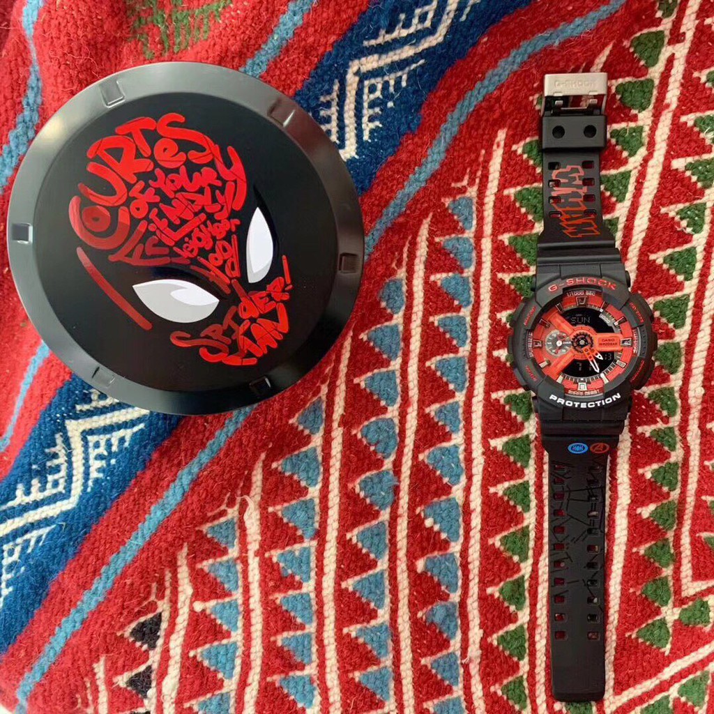 G shock GA-110 นาฬิกา GA-100 นาฬิกาสปอร์ต Marvel spiderman นาฬิกา GA คุณภาพสูงนาฬิกาแฟชั่นสวย GA110 