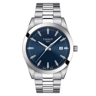 Tissot Gentleman ทิสโซต์ เจนเทิลแมน สีน้ำเงิน เงิน T1274101104100 นาฬิกาผู้ชาย